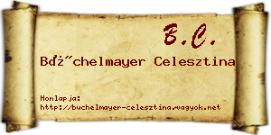 Büchelmayer Celesztina névjegykártya